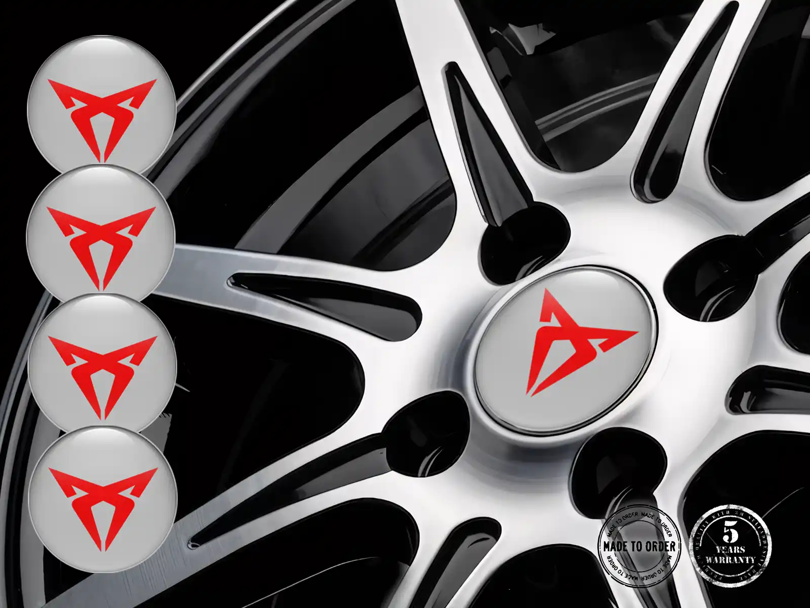 Seat Cupra Dekor für Felgen Individuelle Radembleme